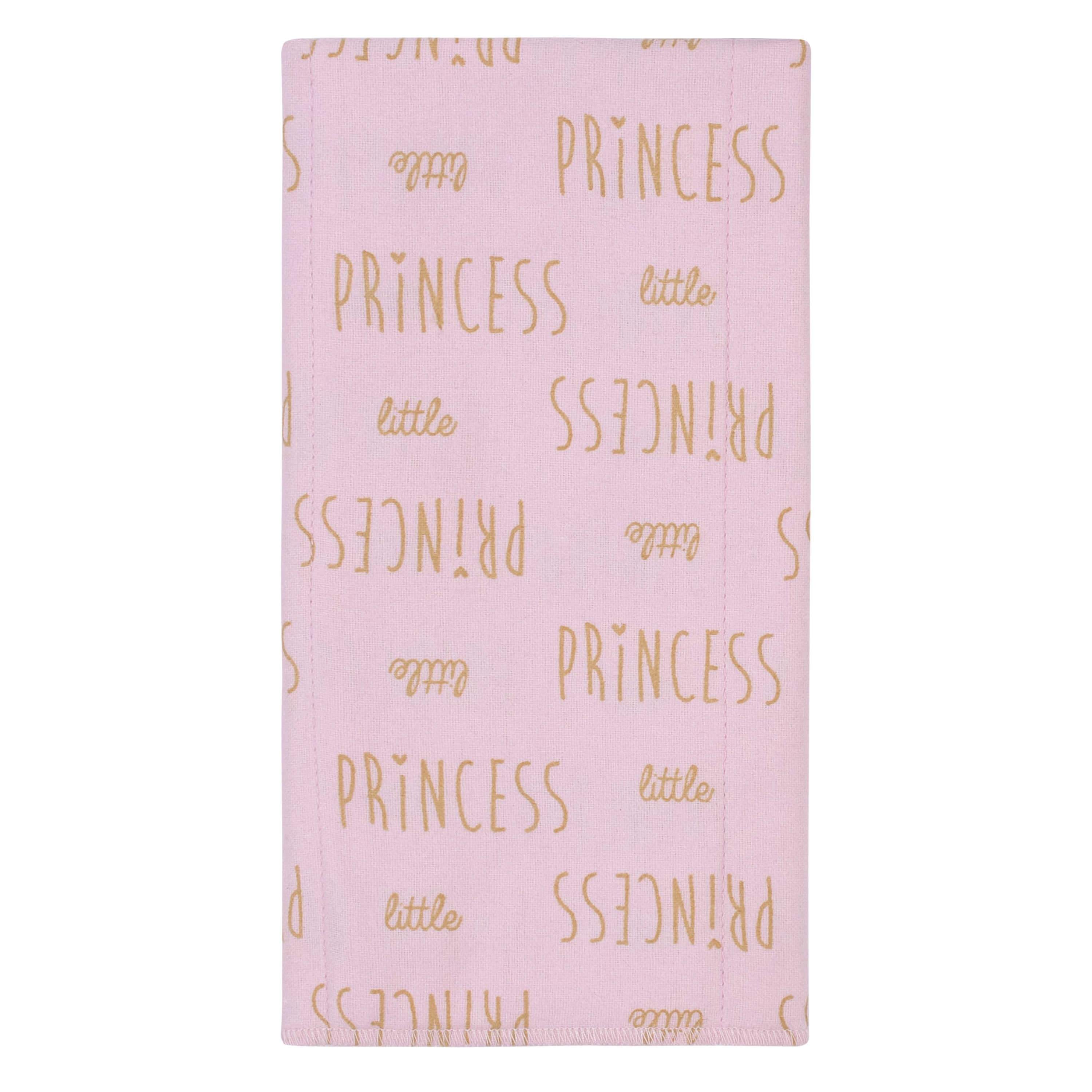 4-Pack Baby Girls Princess Flannel Burp Cloths-Gerber Childrenswear