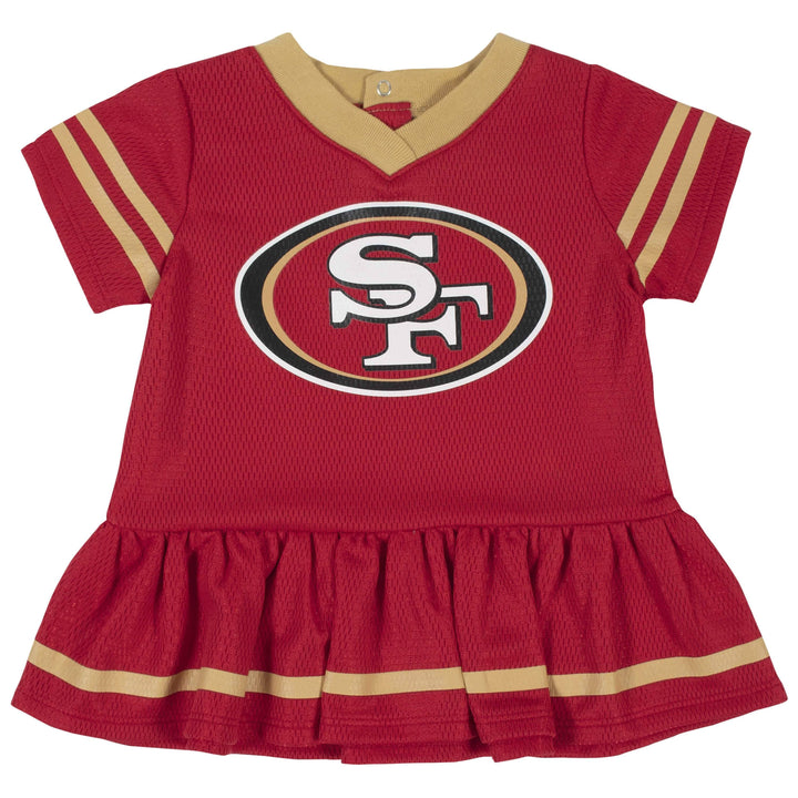 San Francisco 49ers Baby Girls Dress & Diaper Cover Set-Gerber Childrenswear