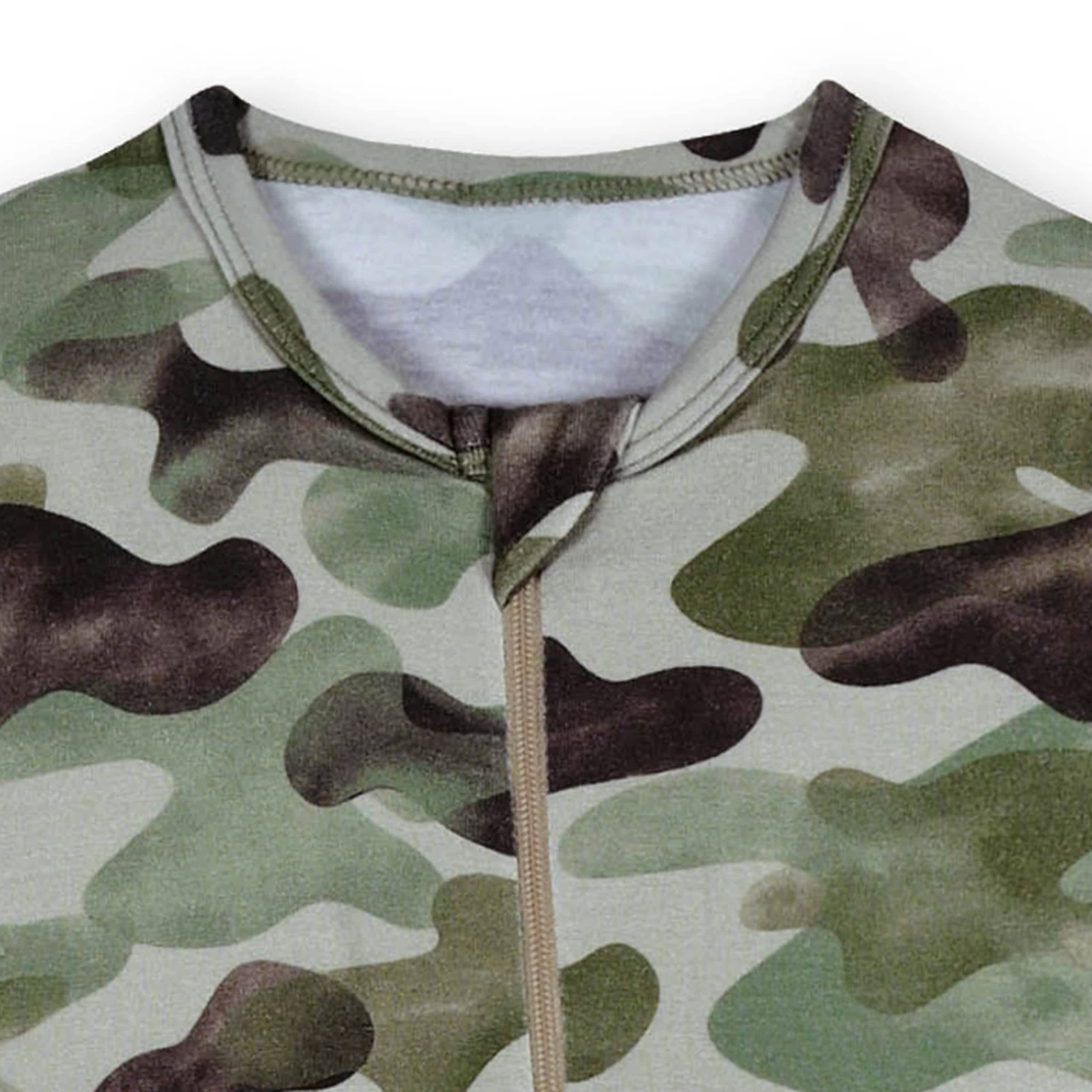 Baby & Toddler Boys Camo Buttery-Soft Viscose Made from Eucalyptus Snug Fit Footed Pajamas