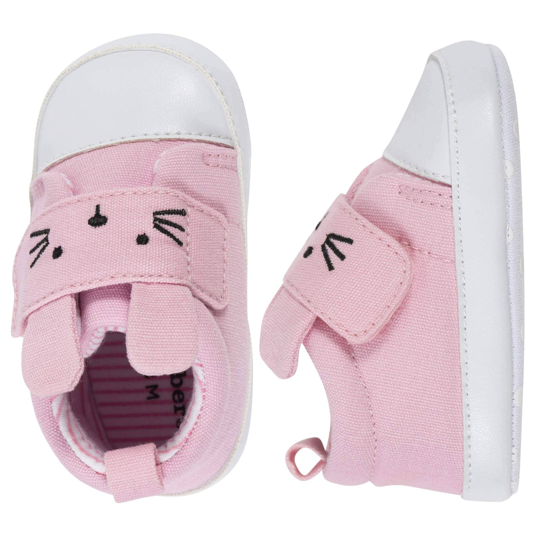 Baby Girls Pink Bunny Shoes-Gerber Childrenswear