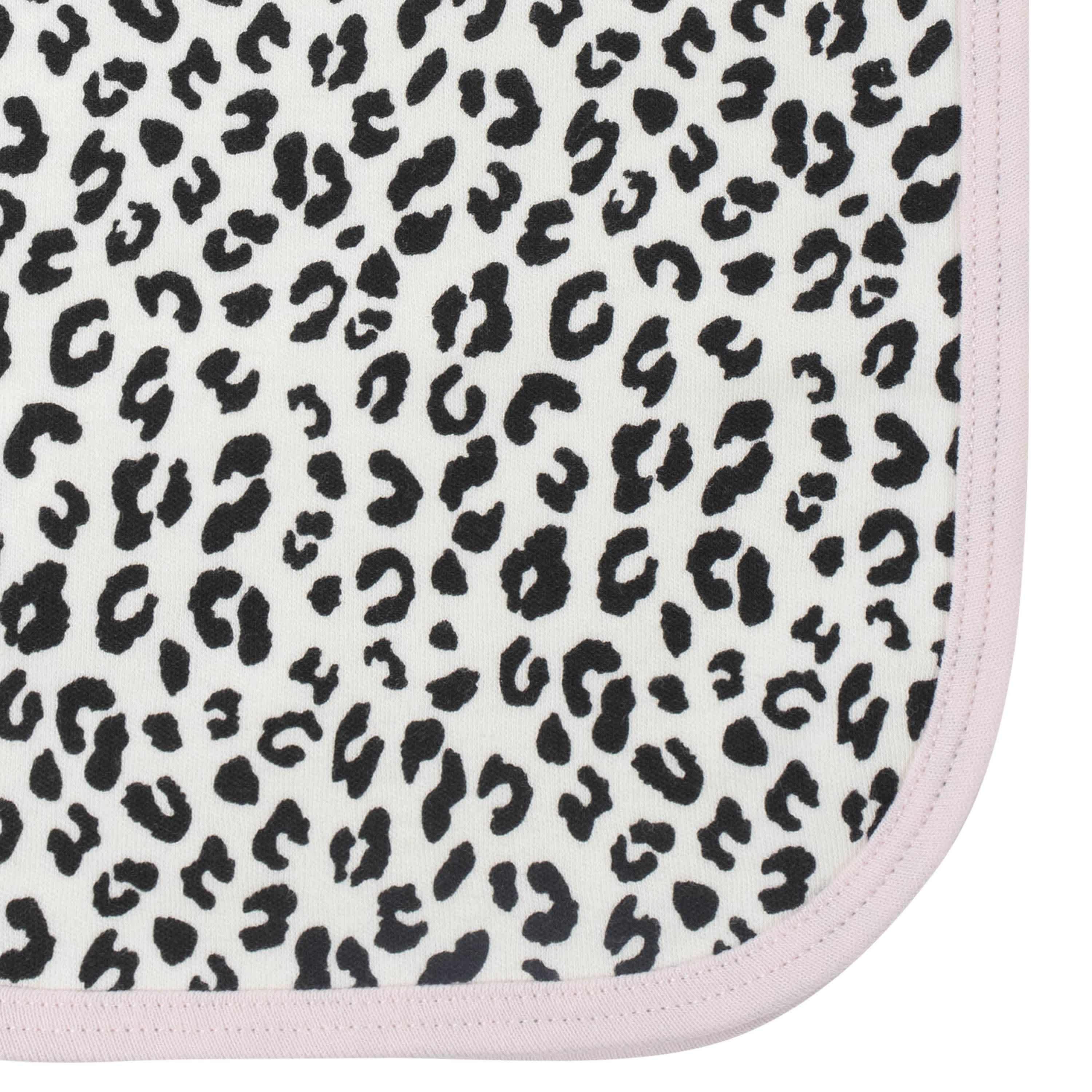 21-Piece Baby Girls Leopard Terry Bib, Burpcloth, Mittens, Cap and Bootie Sock Set-Gerber Childrenswear