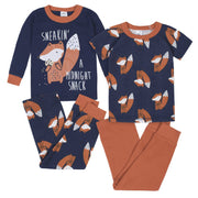 4-Piece Baby & Toddler Boys Fox Snug Fit Cotton Pajamas-Gerber Childrenswear