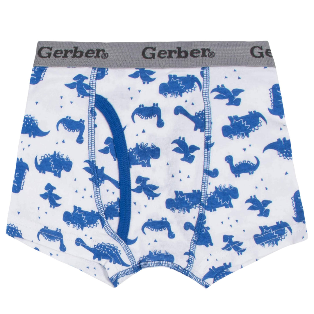 7-Pack Toddler Boys Underwear, Dinosaur Boxer Briefs-Gerber Childrenswear