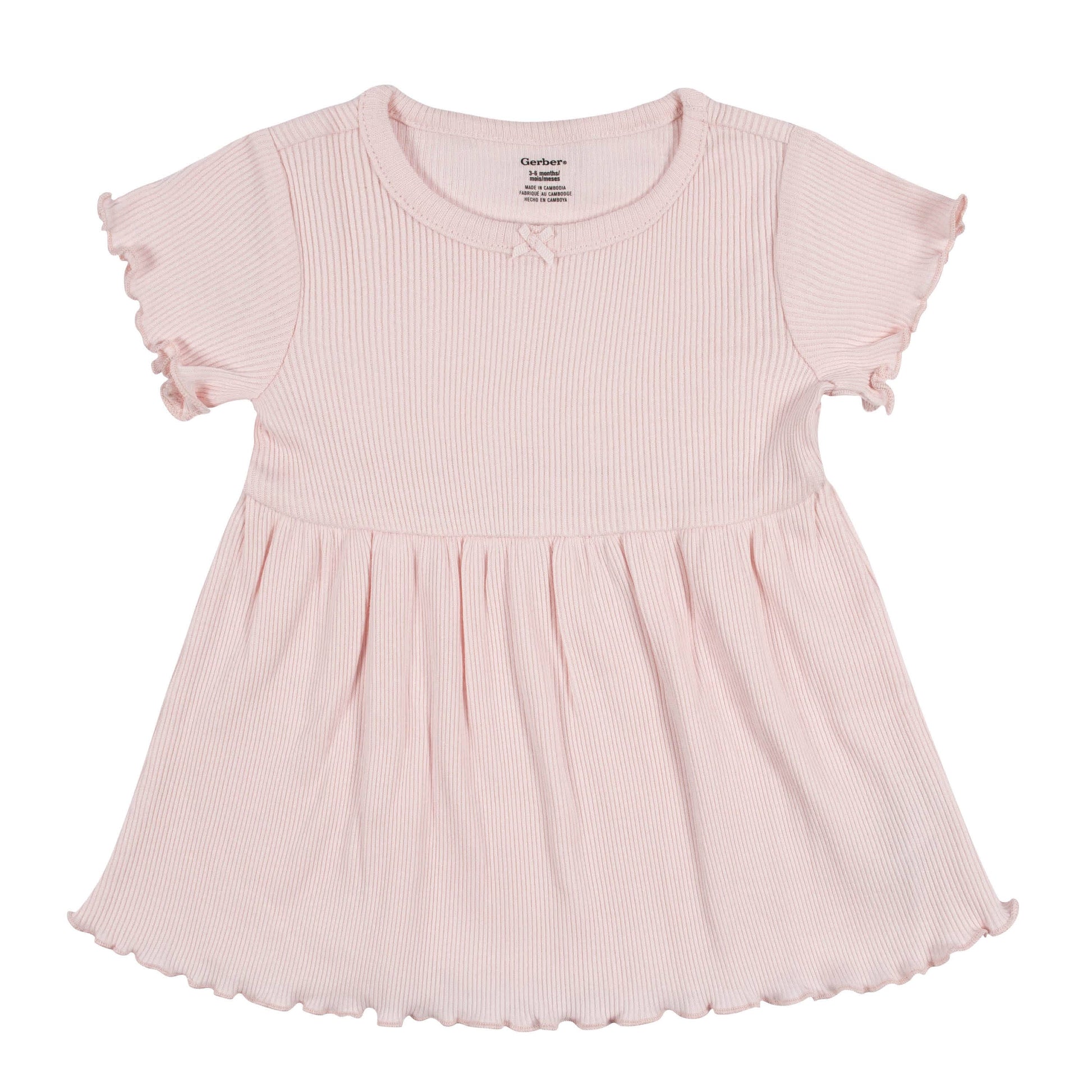 2-Pack Baby & Toddler Girls Sweet Florals Short Sleeve Cotton Dresses-Gerber Childrenswear