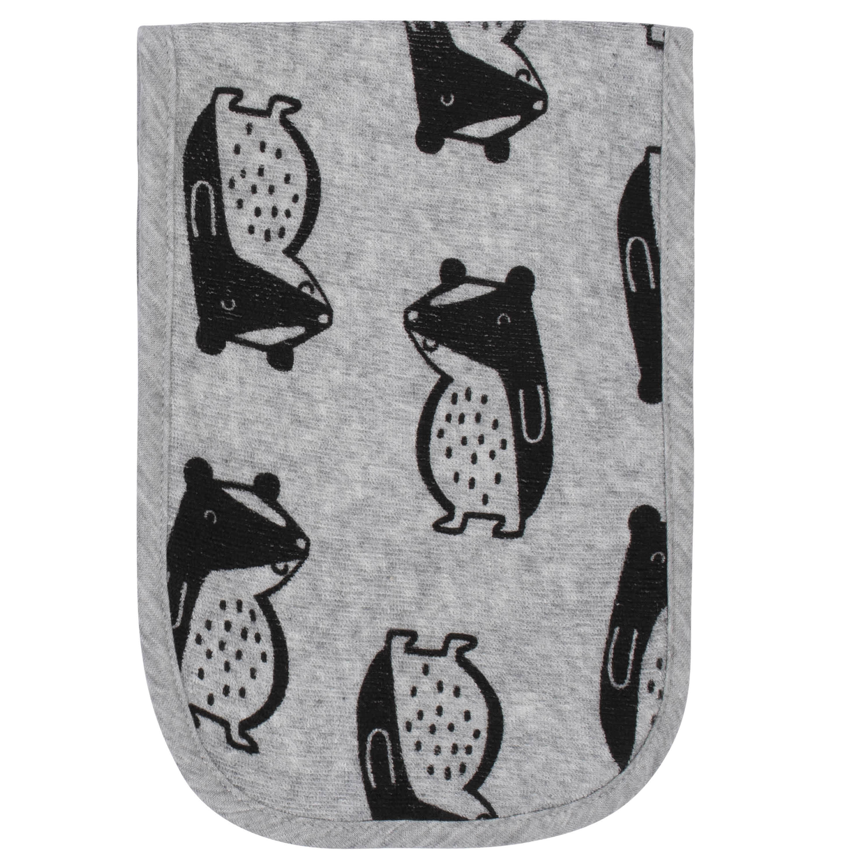 4-Pack Baby Boys Comfy Stretch Badger Burp Cloths-Gerber Childrenswear