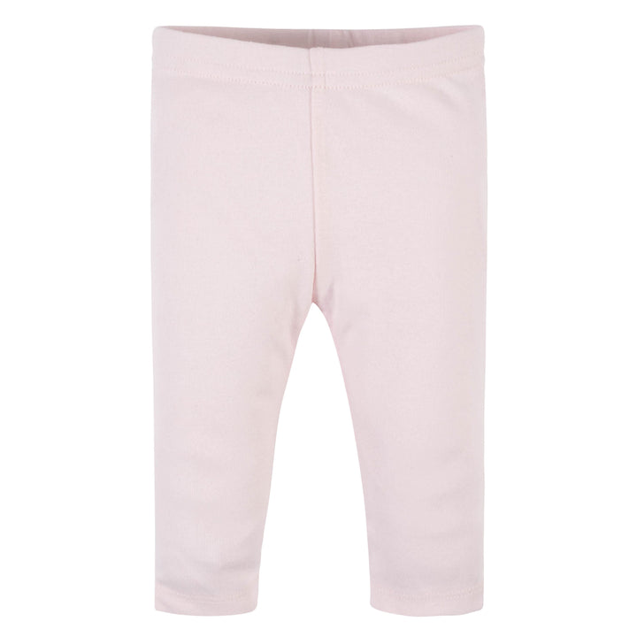 3-Pack Baby Girls Floral, Pink, & Black Leggings-Gerber Childrenswear