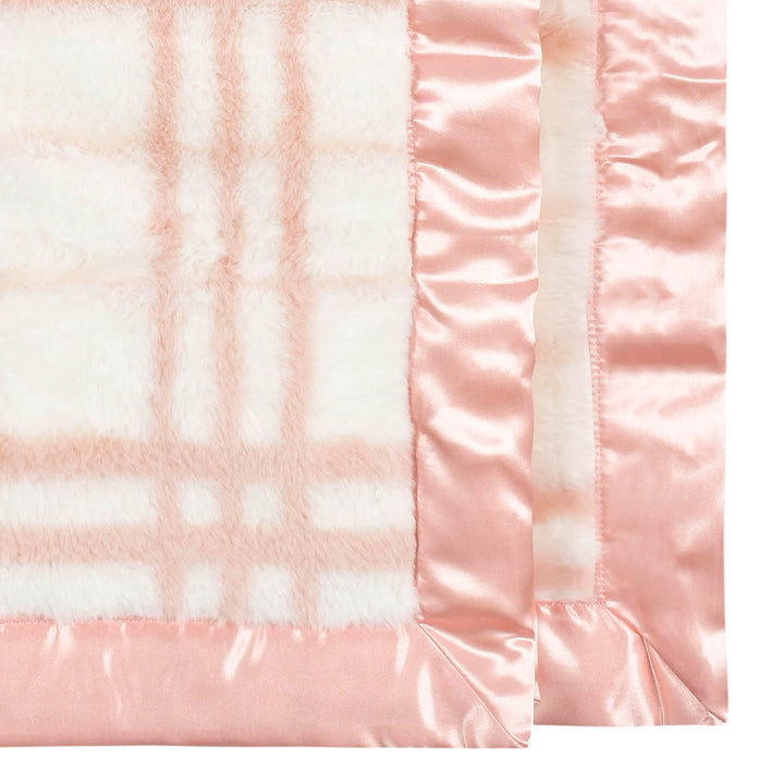 Pink Plaid Plush Blanket