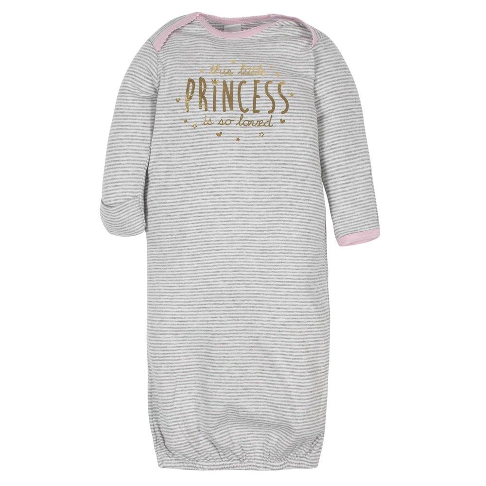 Gerber® 2-Pack Baby Girls Princess Gowns-Gerber Childrenswear