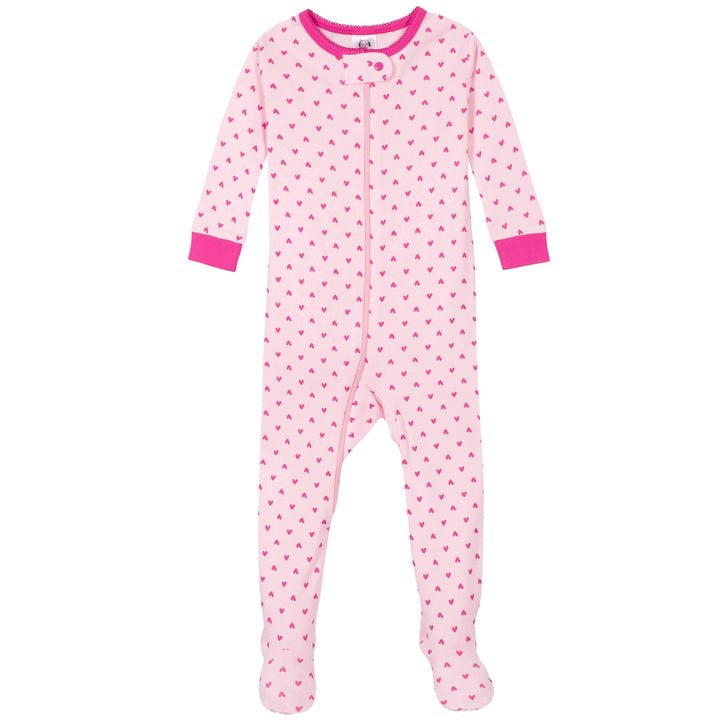4-Pack Baby & Toddler Girls Dreams & Rainbows Snug Fit Footed Cotton Pajamas-Gerber Childrenswear