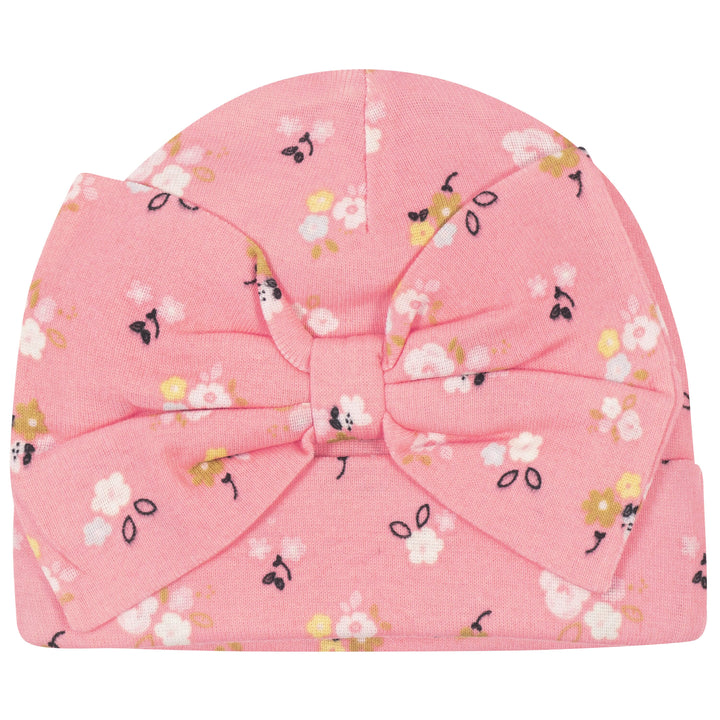 5-Pack Baby Girls Ballerina Caps-Gerber Childrenswear