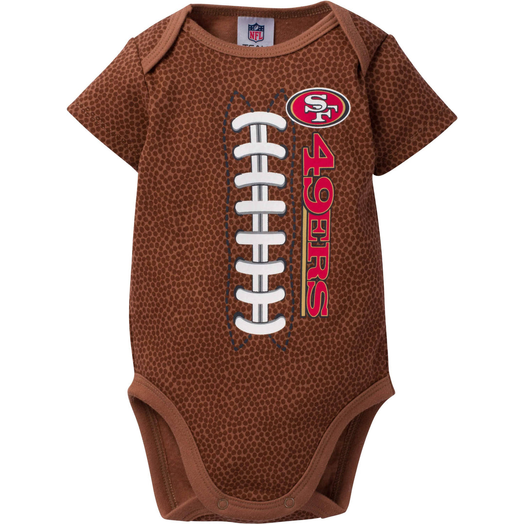San Francisco 49ers Short Sleeve Football Bodysuit-Gerber Childrenswear