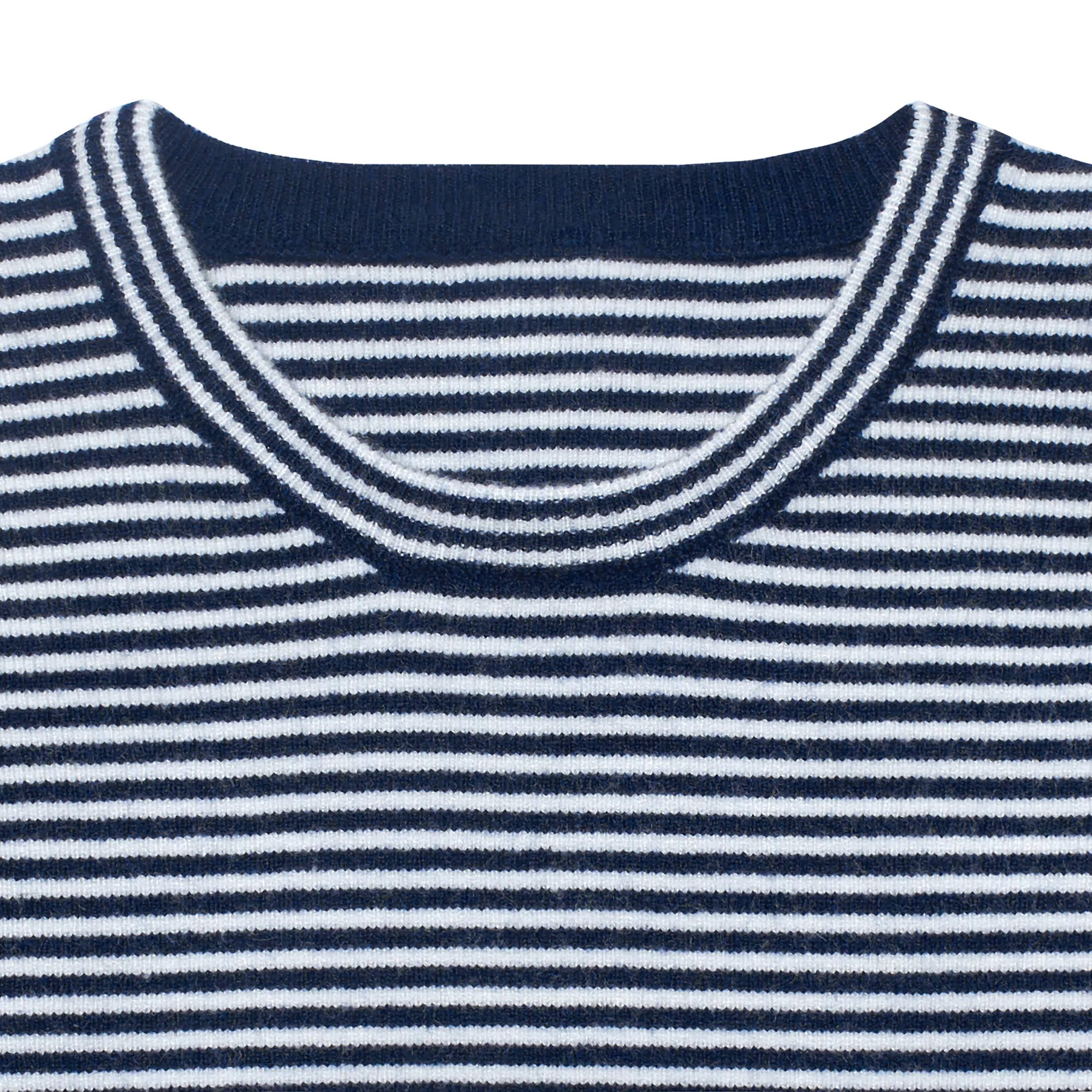 Infant & Toddler Boys Blue Striped Sweater with Pocket-Gerber Childrenswear