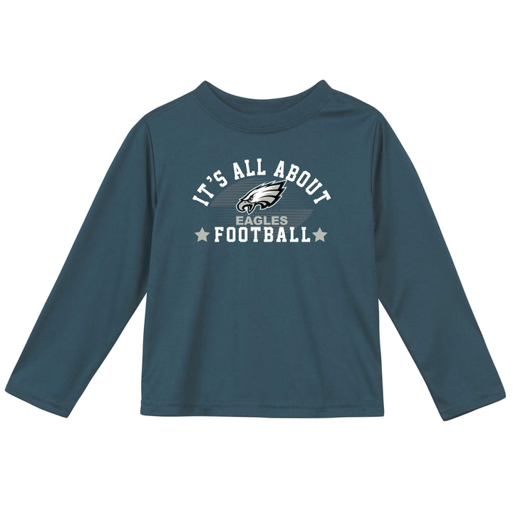 Philadelphia Eagles Baby & Toddler Boys Long Sleeve Tee Shirt-Gerber Childrenswear