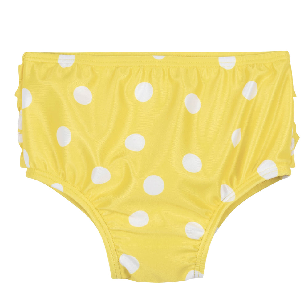 2-Piece Baby & Toddler Girls Lemon Squeeze Rash Guard & Swim Bottoms Set-Gerber Childrenswear