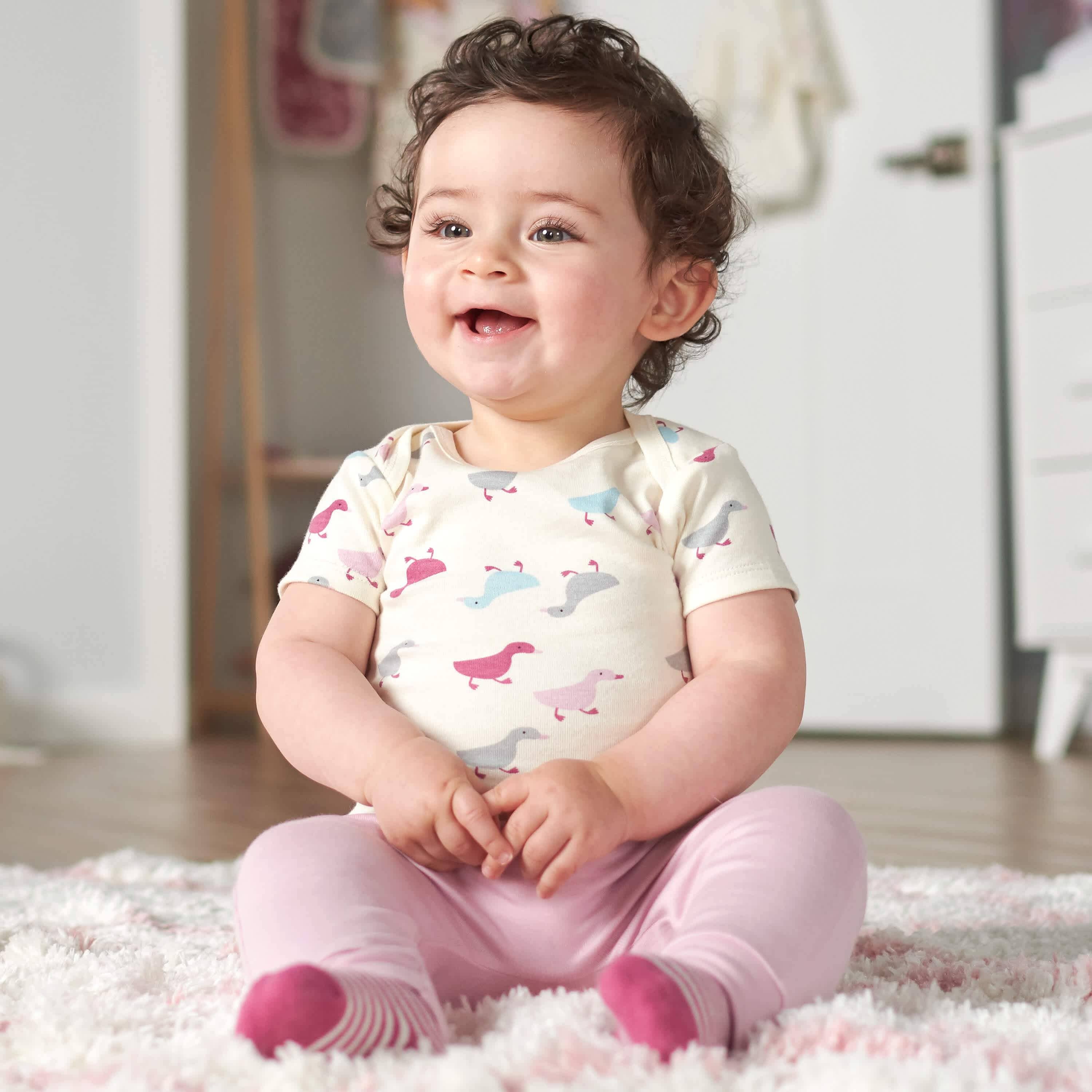 2-Pack Baby Girls Comfy Stretch Pants-Gerber Childrenswear