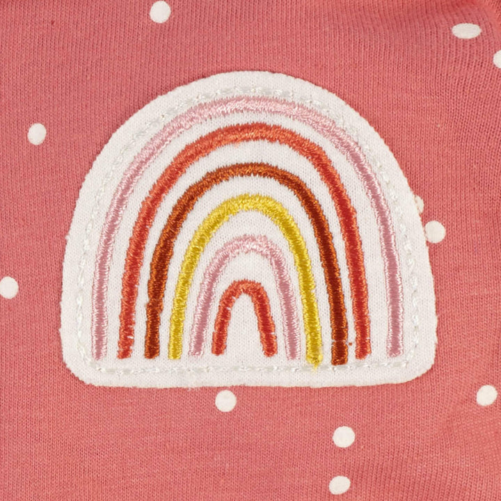 Baby Girls Coral Rainbow Smiles Sleep 'N Play-Gerber Childrenswear