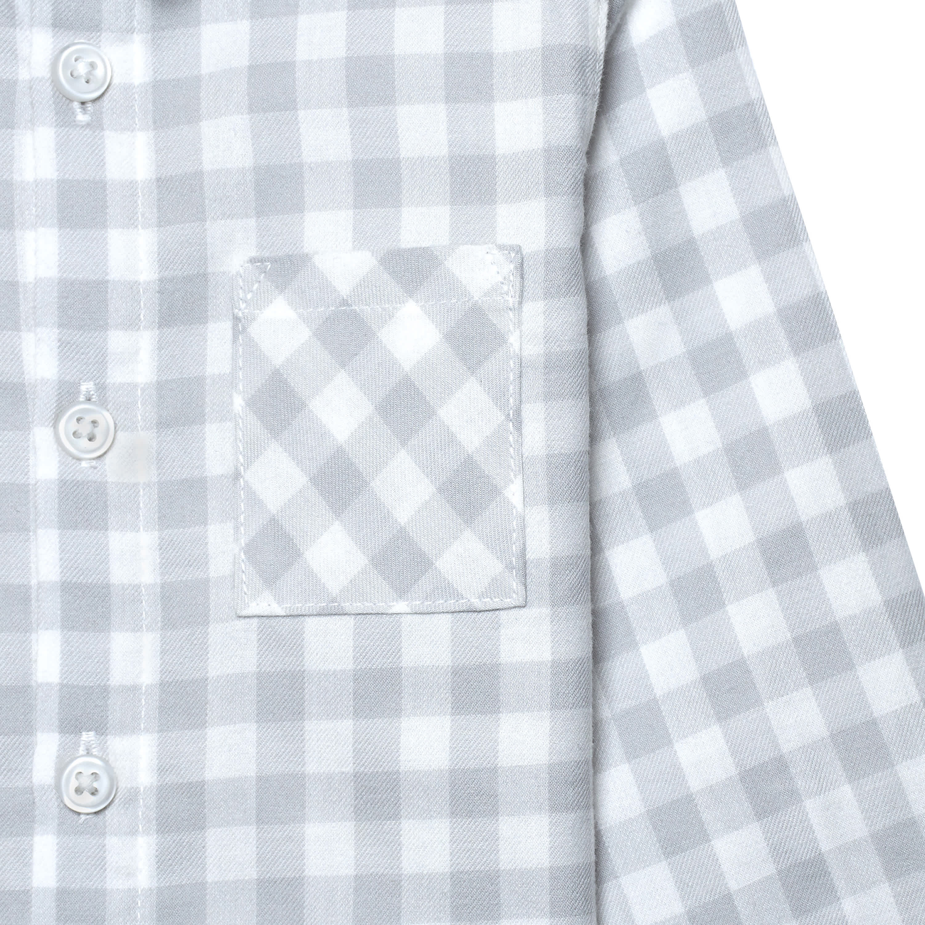 Infant & Toddler Boys Gray Plaid Woven Plaid Shirt-Gerber Childrenswear