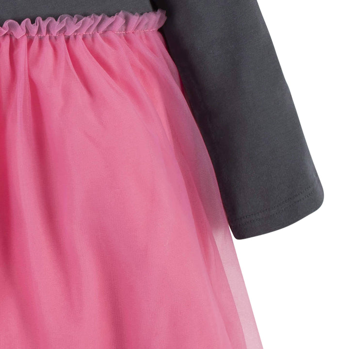 Baby & Toddler Girls Pink A Dots Long Sleeve Tulle Dress-Gerber Childrenswear