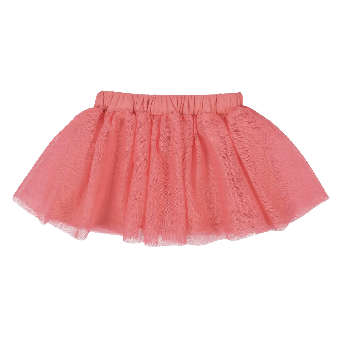3-Piece Baby & Toddler Girls Apple Bouquets French Terry Top, Tulle Tutu, & Legging Set