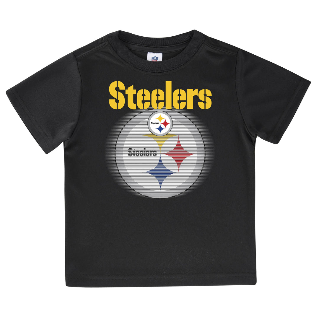 Pittsburgh Steelers Short Sleeve Logo Tee Shirt-Gerber Childrenswear