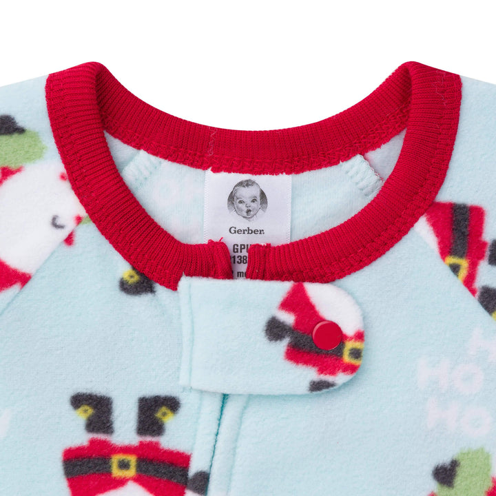 2-Pack Baby & Toddler Neutral Santa Fleece Pajamas-Gerber Childrenswear