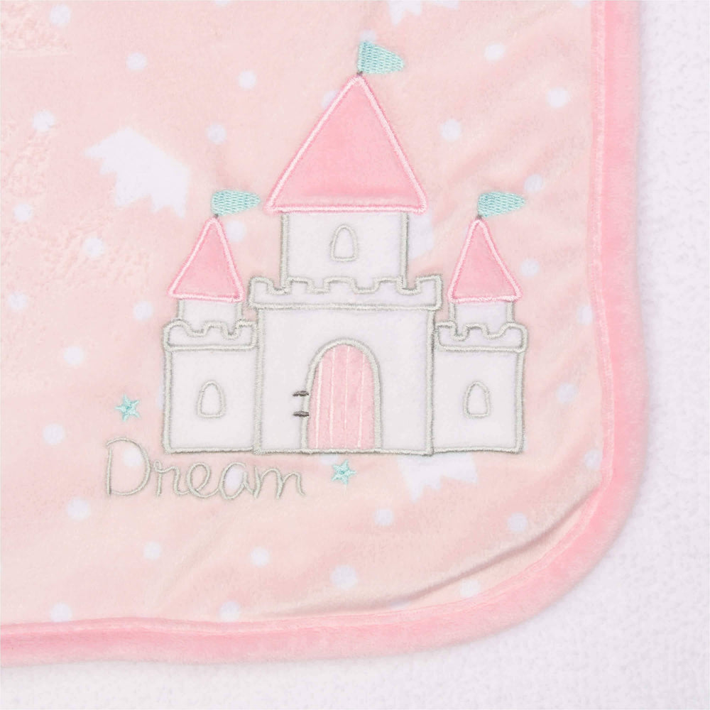 Girls Princess Castle Plush Blanket-Gerber Childrenswear