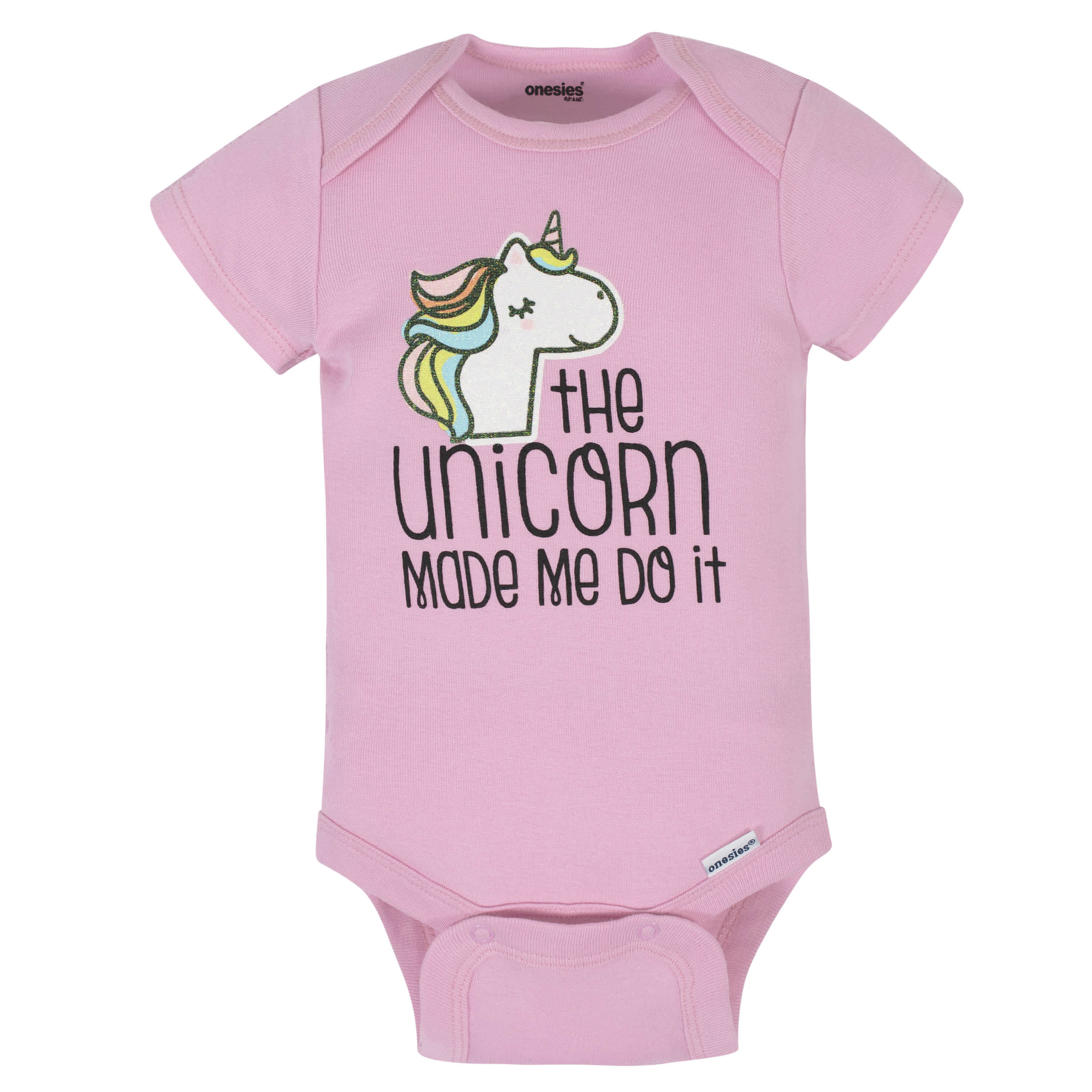 6-Piece Baby Girls Unicorn Onesies® Brand Bodysuits & Pants Set-Gerber Childrenswear