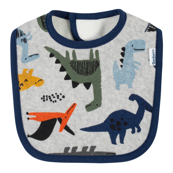 4-Pack Baby Boys Dino Bibs-Gerber Childrenswear