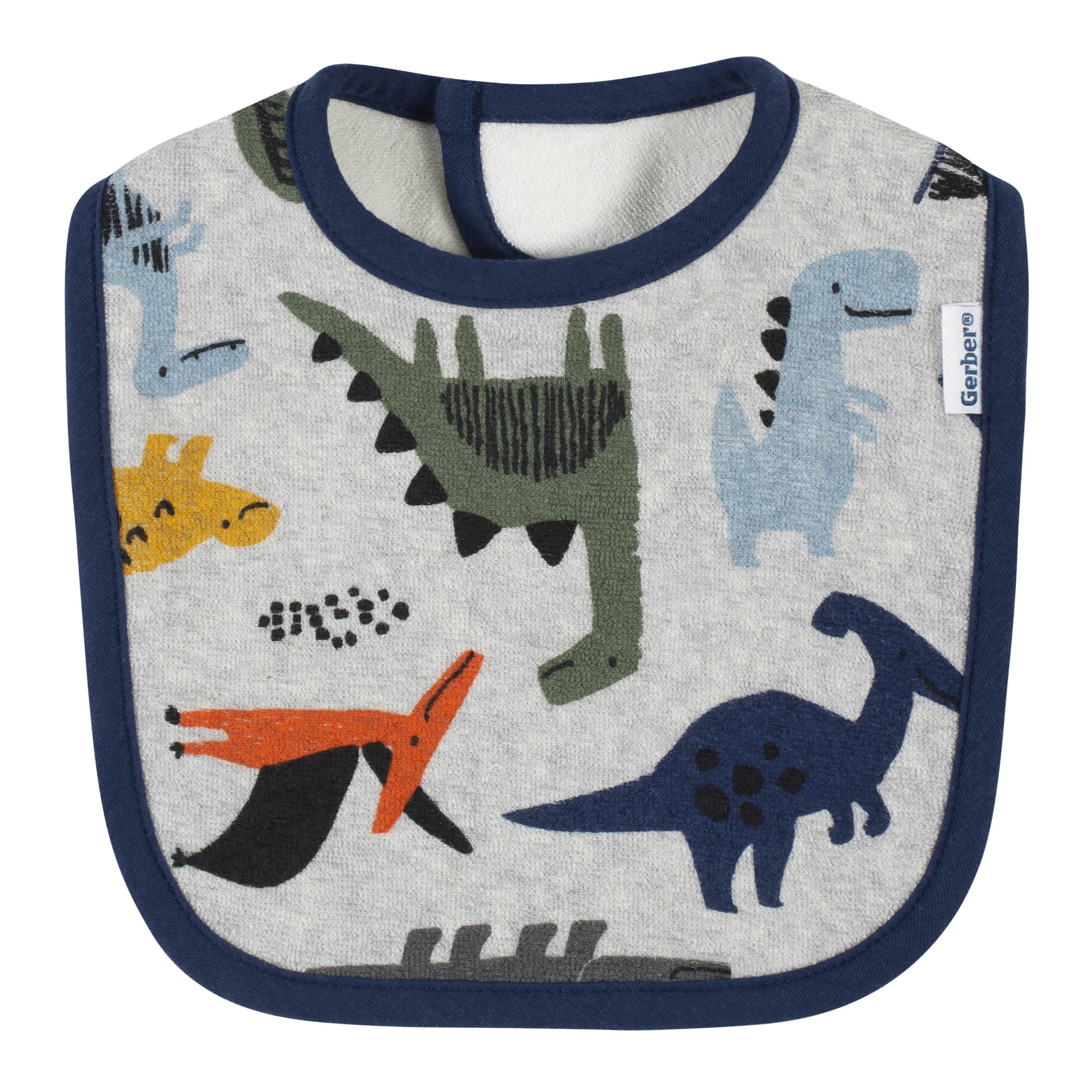 4-Pack Baby Boys Dino Bibs-Gerber Childrenswear