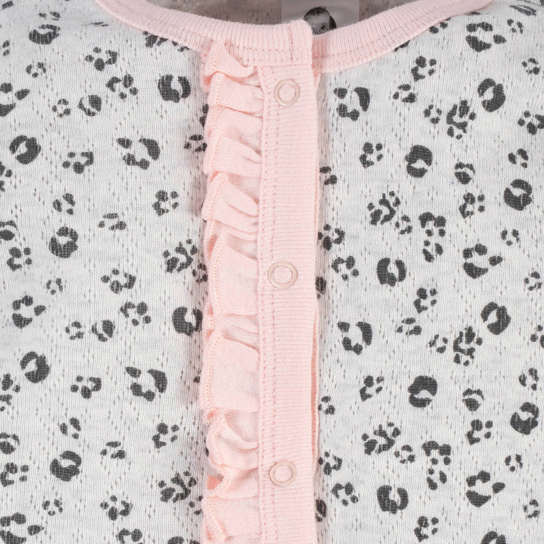 2-Piece Baby Girls Purrfectly Cute Coverall & Headband Set-Gerber Childrenswear