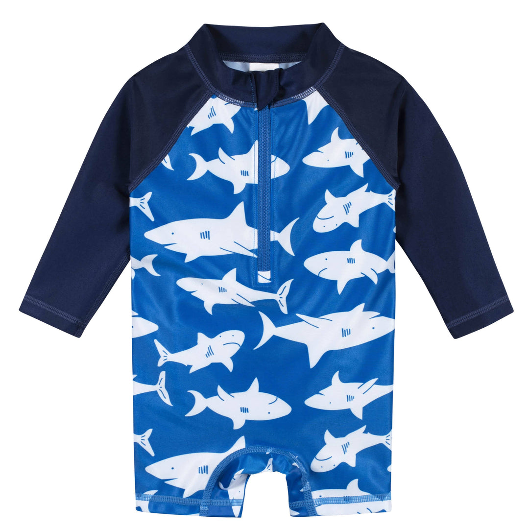 Baby & Toddler Boys Shark Zone Rash Guard-Gerber Childrenswear