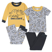 4-Piece Baby & Toddler Boys Dino Snug Fit Cotton Pajamas-Gerber Childrenswear