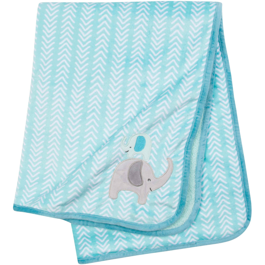 Boys Elephants Plush Blanket – Gerber Childrenswear