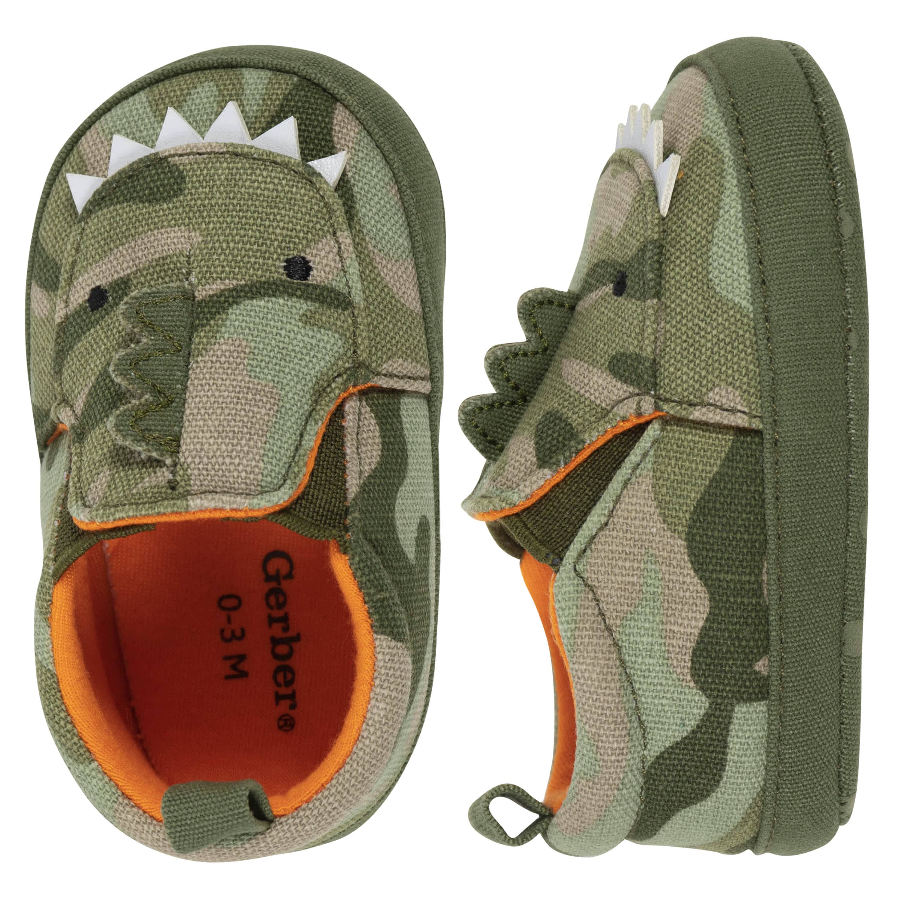 Baby Boys Camo Dinosaur Shoes-Gerber Childrenswear