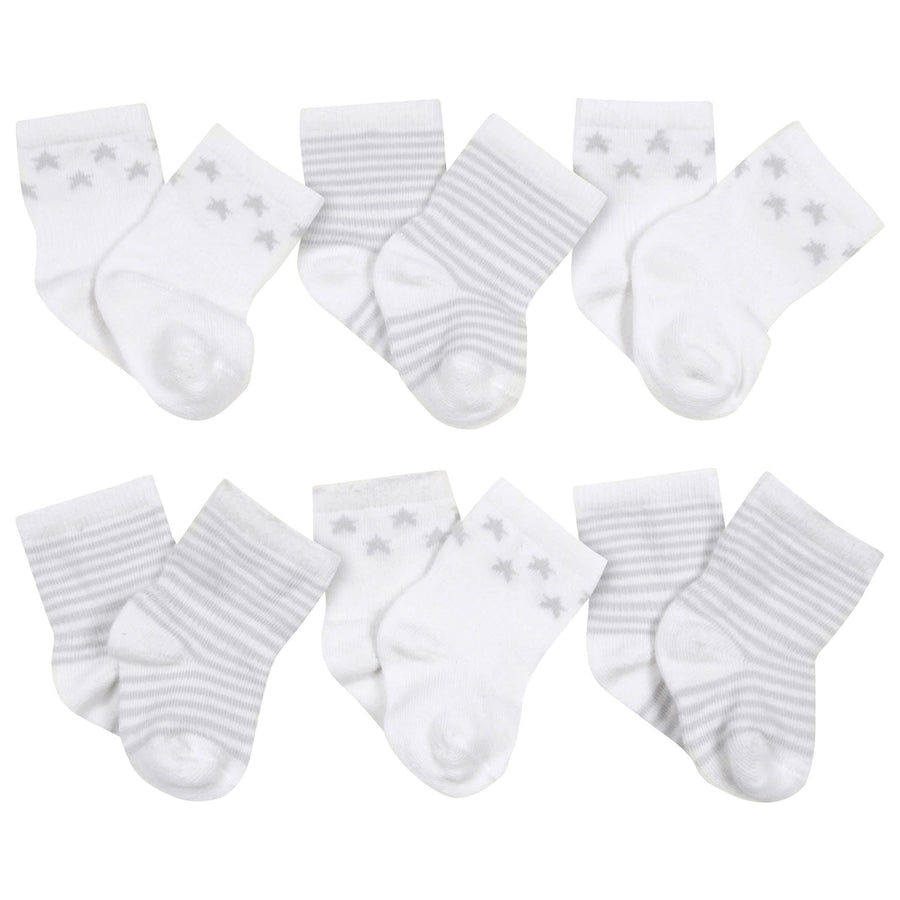 6-Pack Baby Neutral Lamb Wiggle Proof® Socks