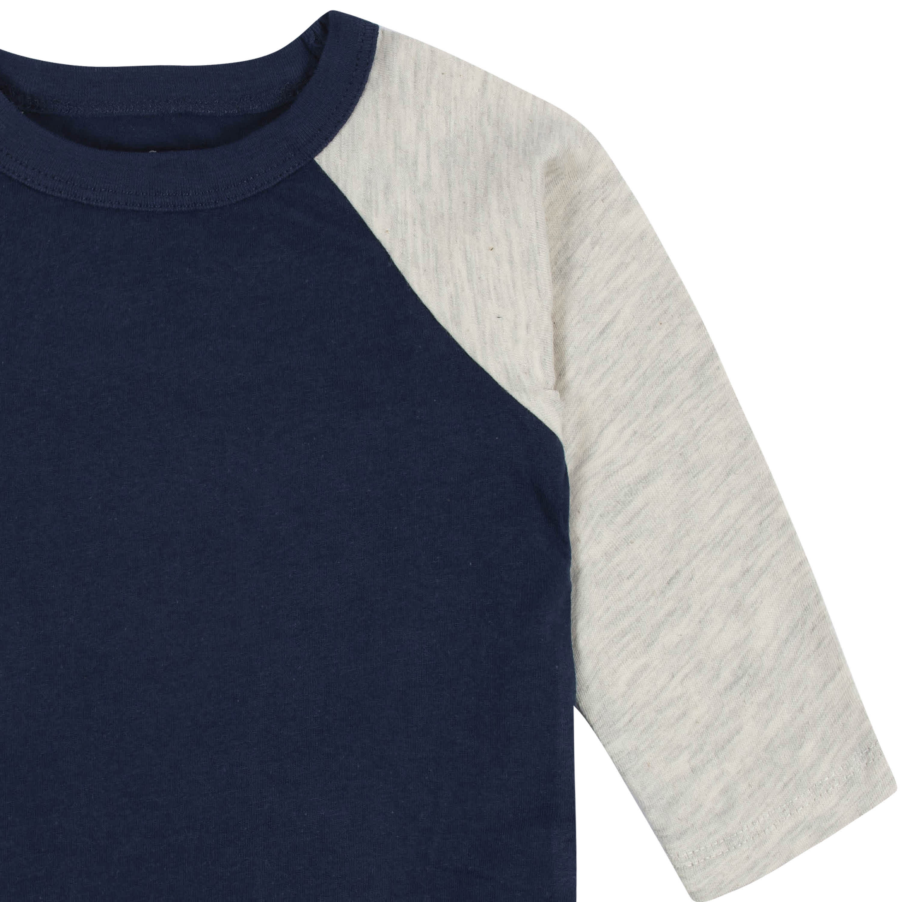 3-Pack Baby & Toddler Boys Royal Blues Long Sleeve Baseball Tees-Gerber Childrenswear