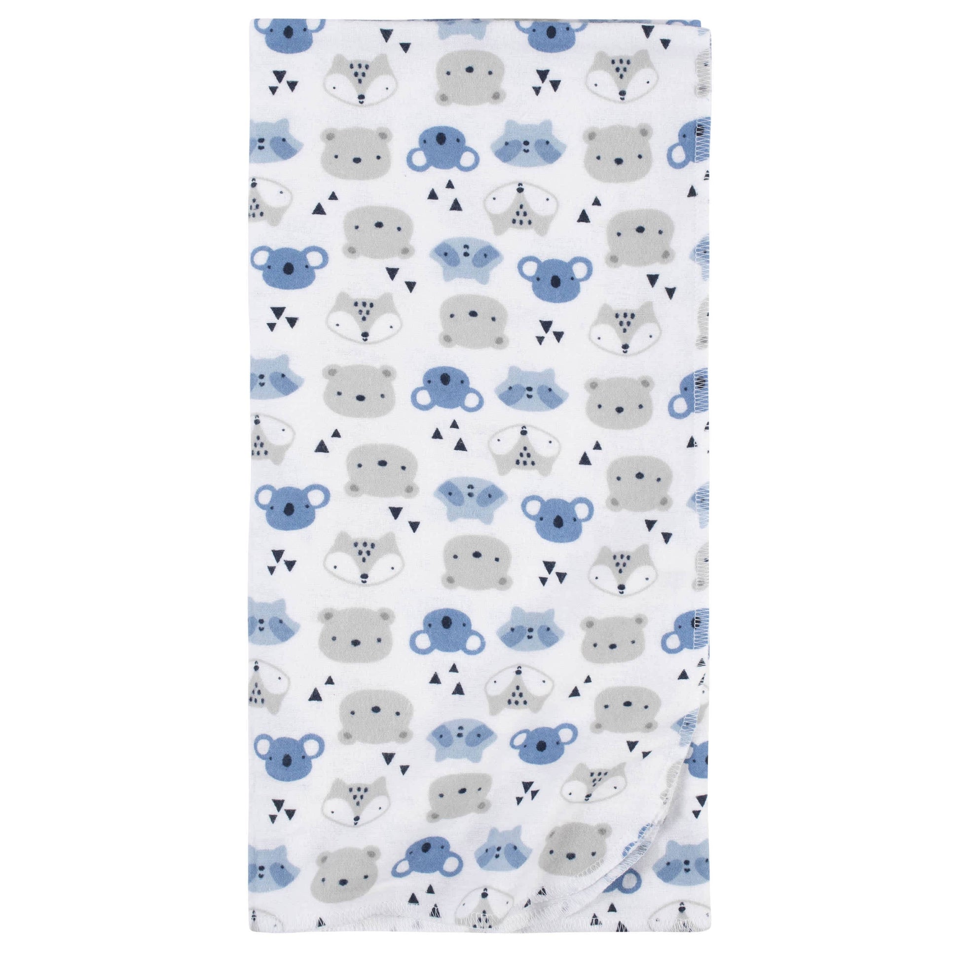 5-Pack Baby Boys Critters Flannel Receiving Blankets-Gerber Childrenswear