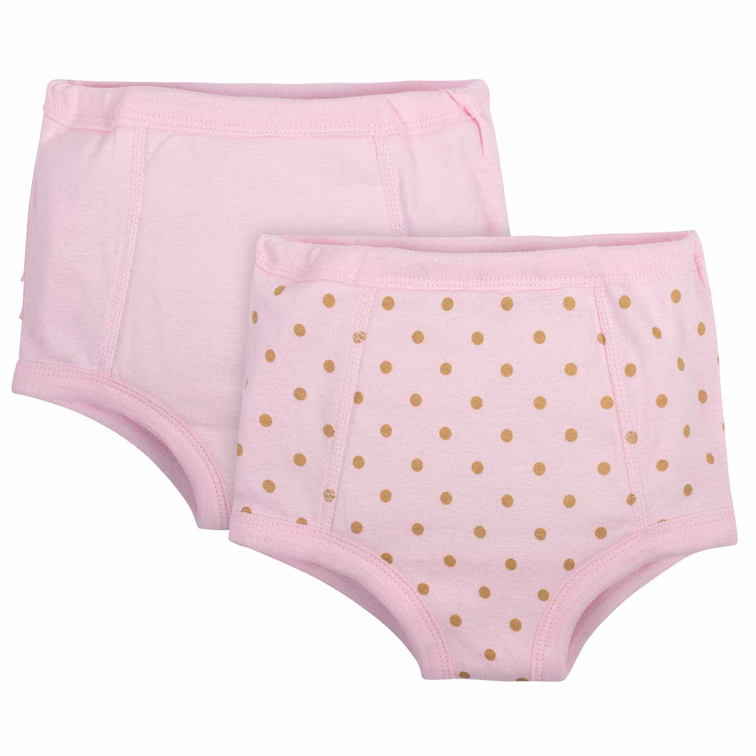 2-Pack Toddler Girls Pink Training Pants with TPU Lining-Gerber Childrenswear