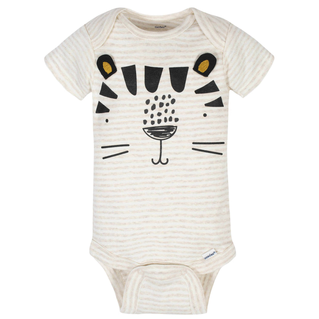 5-Pack Baby Boys Tiger Short Sleeve Onesies® Bodysuits-Gerber Childrenswear