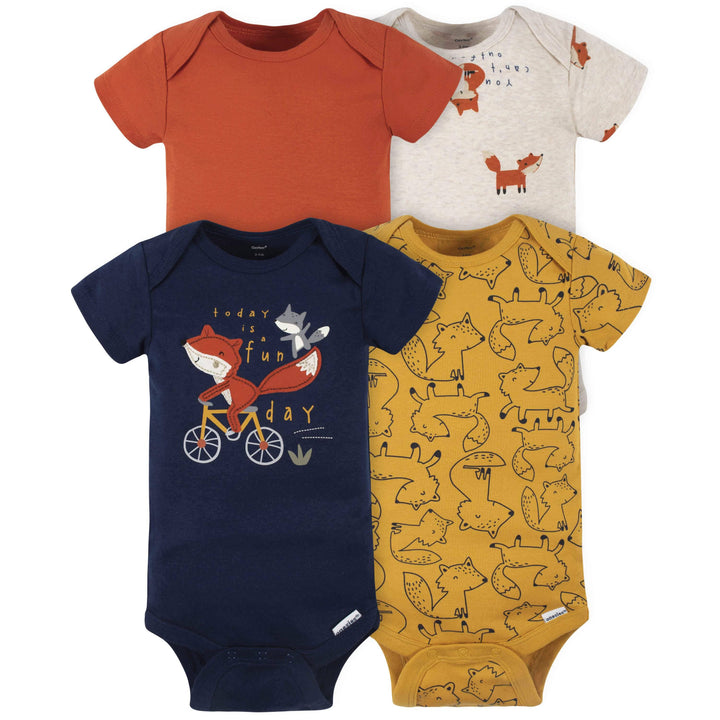 18-Piece Baby Boys Fox Onesies® Bodysuit, Mitten, Cap, & Sock Set-Gerber Childrenswear