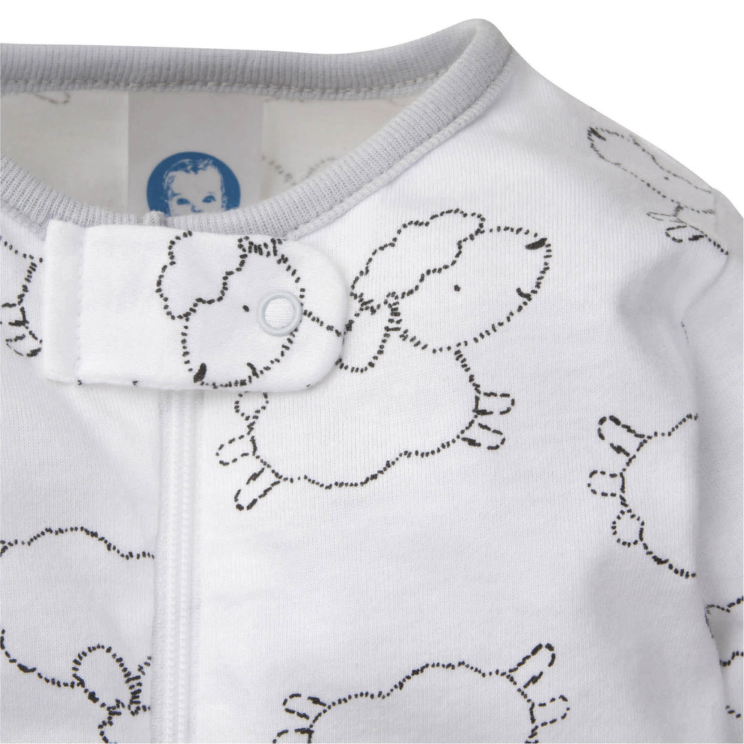 Gerber® 4-Pack Baby Neutral Lamb & Animal Sleep 'N Play Bundle-Gerber Childrenswear