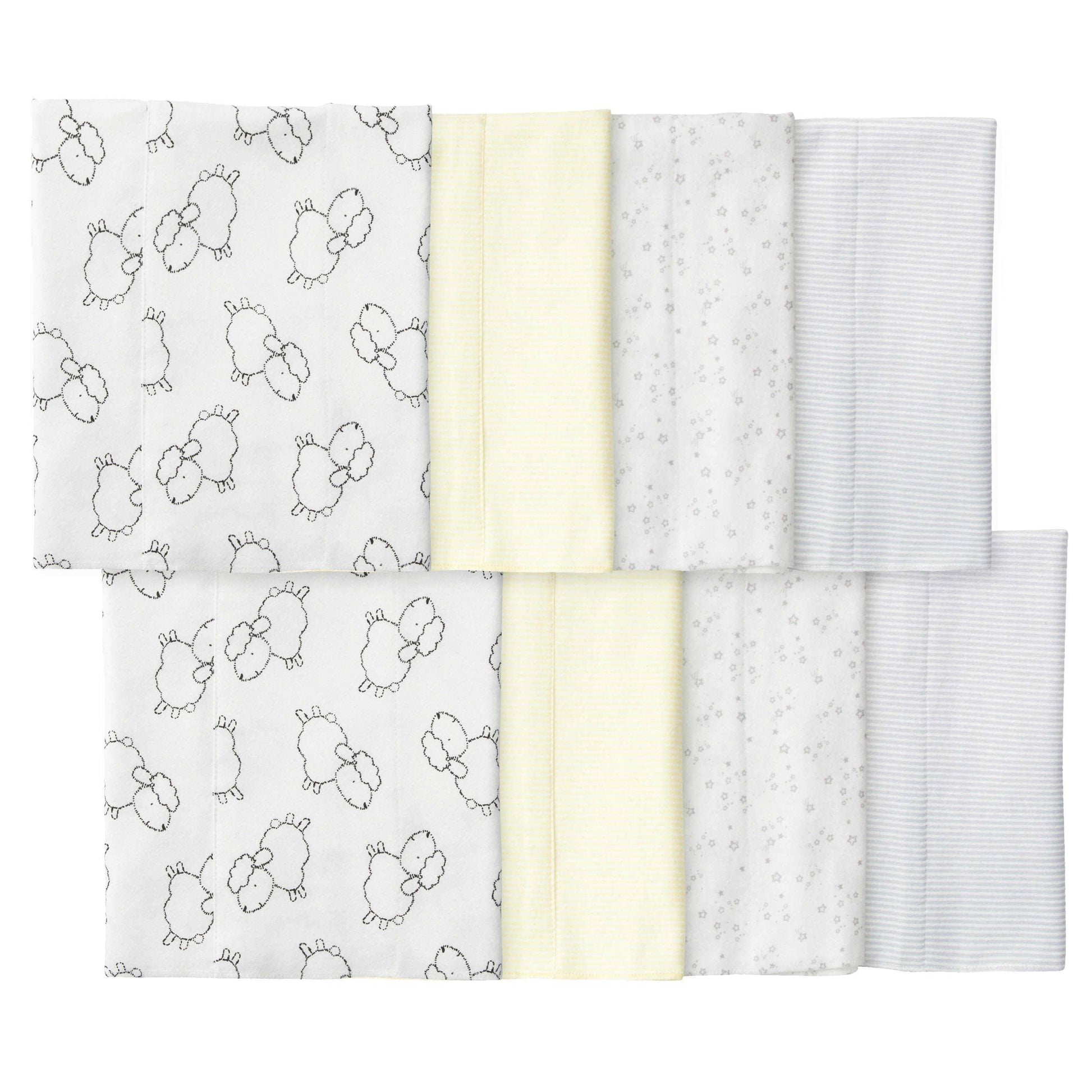 18-Piece Baby Neutral Sheep Sleep 'N Play, Onesies® Bodysuit, and Burpcloth Set-Gerber Childrenswear