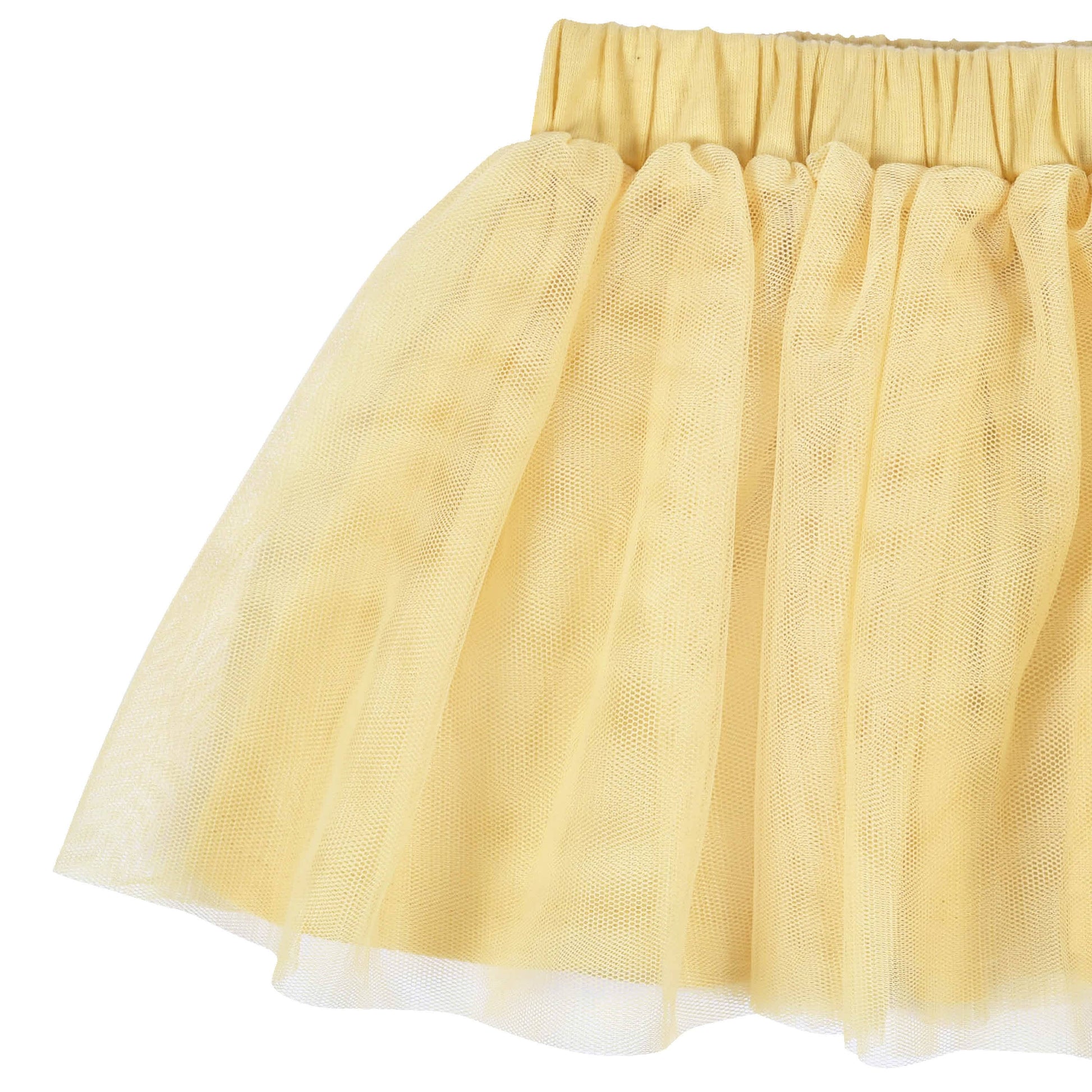 3-Piece Baby & Toddler Girls Golden Flowers French Terry Top, Tulle Tutu, & Legging Set
