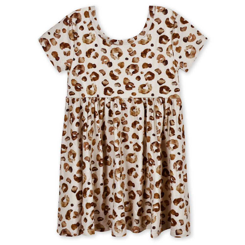 Infant & Toddler Girls Leopard Buttery-Soft Viscose Made from Eucalyptus Twirl Dress