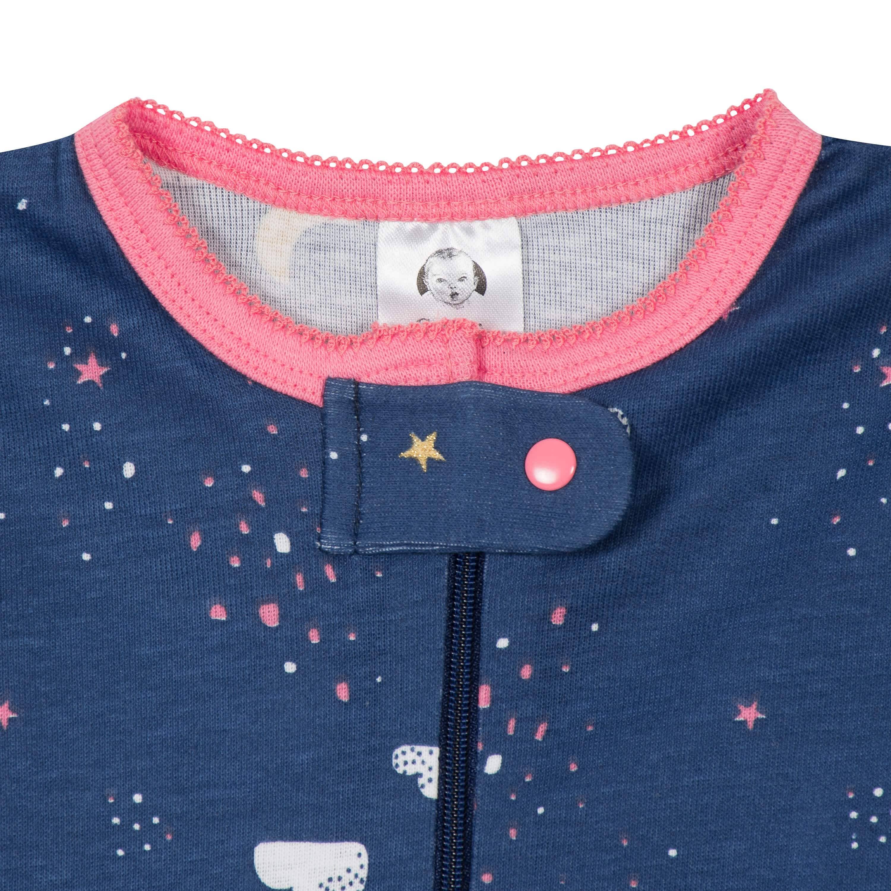 2-Pack Baby & Toddler Girls Dreams Snug Fit Footed Cotton Pajamas-Gerber Childrenswear