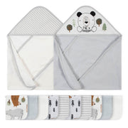12-Piece Boys Bear Hooded Towel & Washcloth Set-Gerber Childrenswear