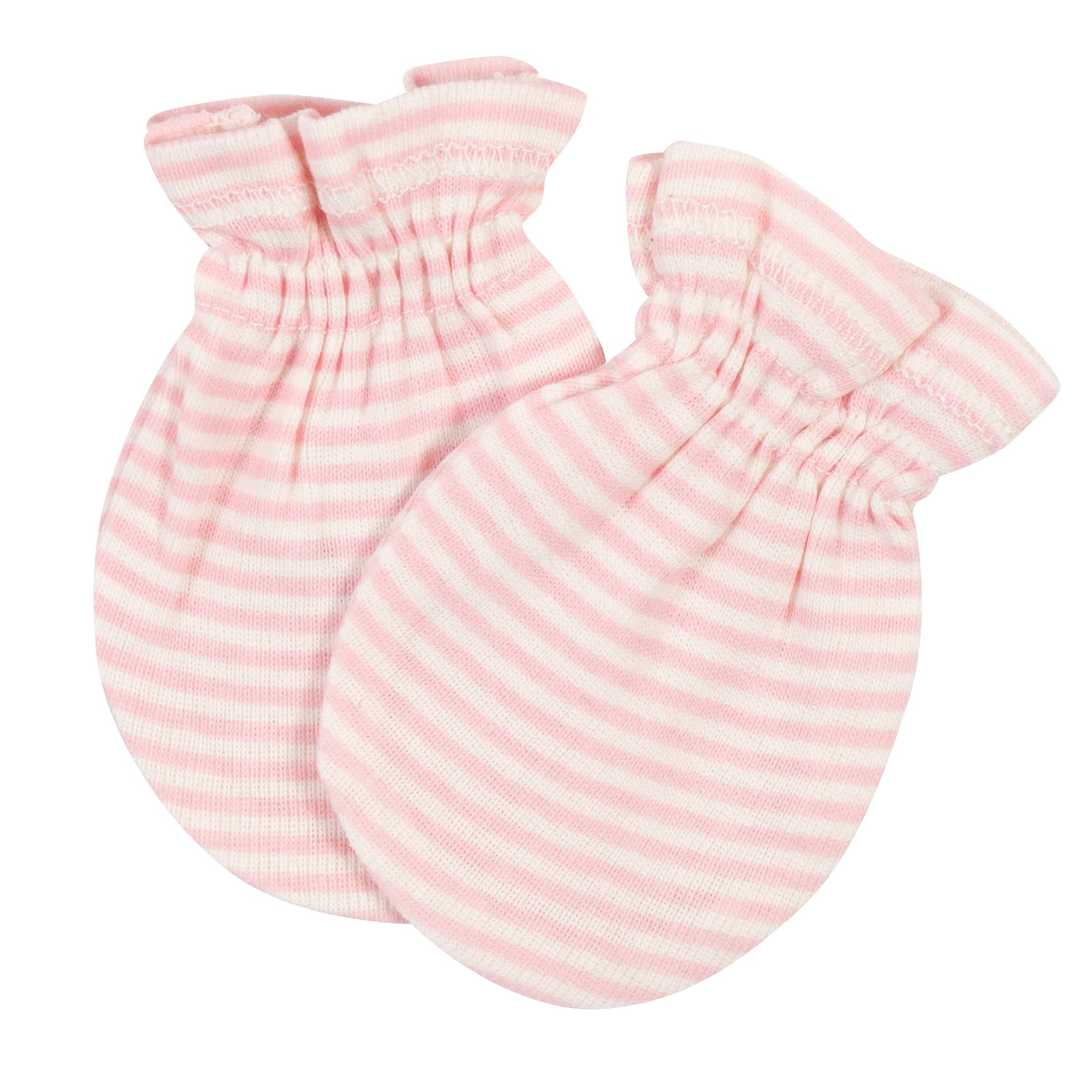 3-Pack Baby Girls Fox No Scratch Mittens